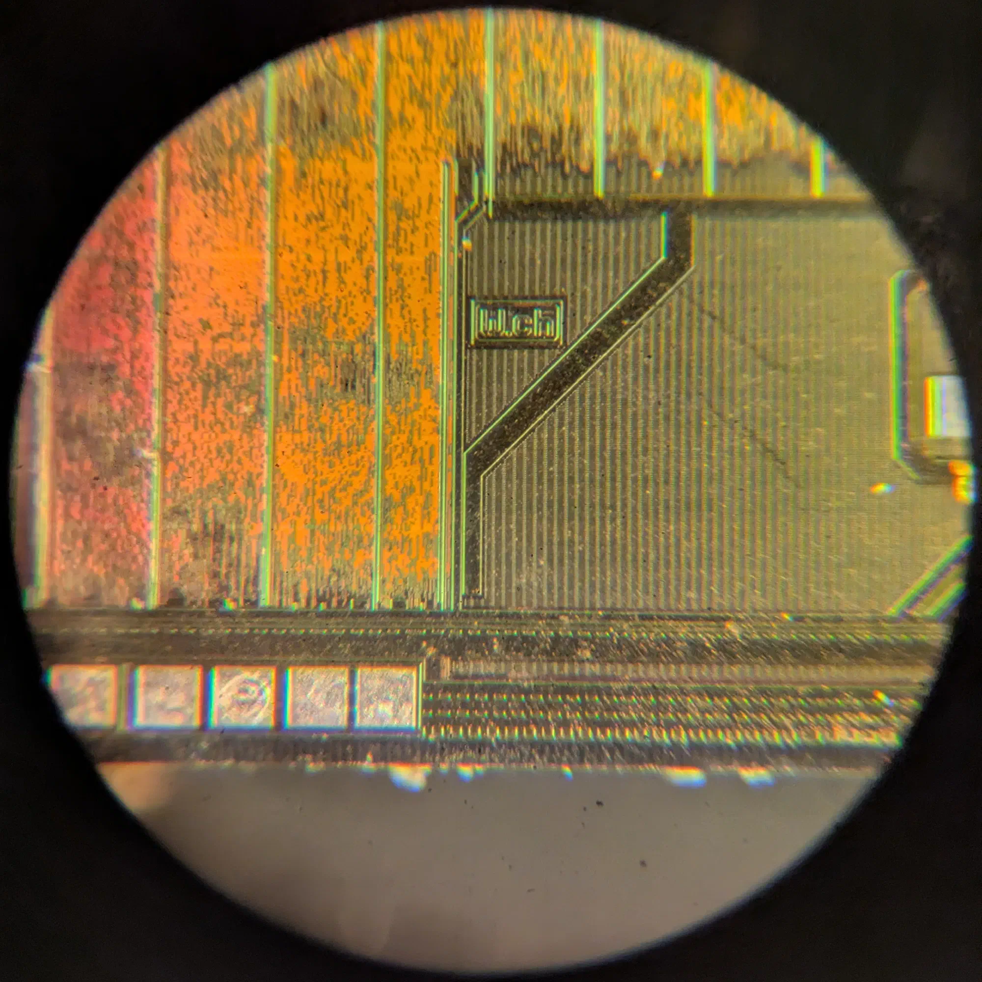 WCH CH32V003 die close-up