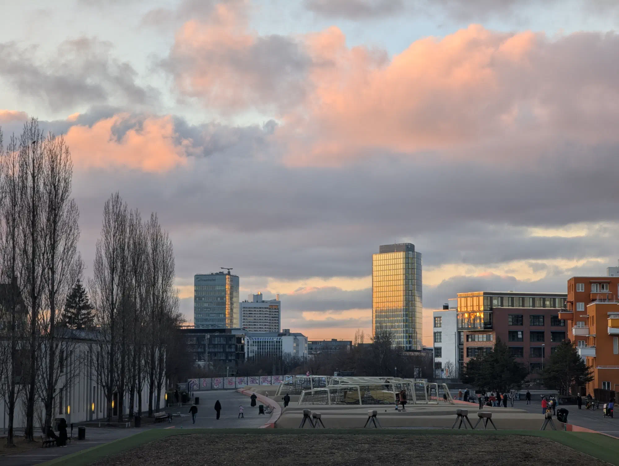 Sunset at Quartiersplatz