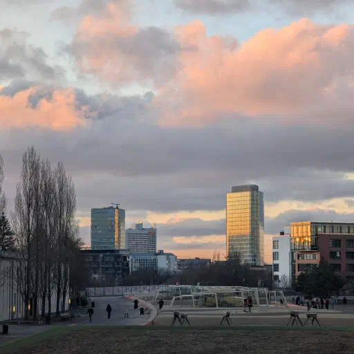 Sunset at Quartiersplatz