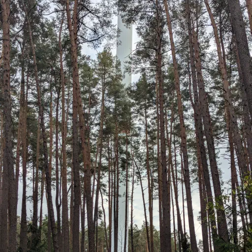 Windturbine in forest